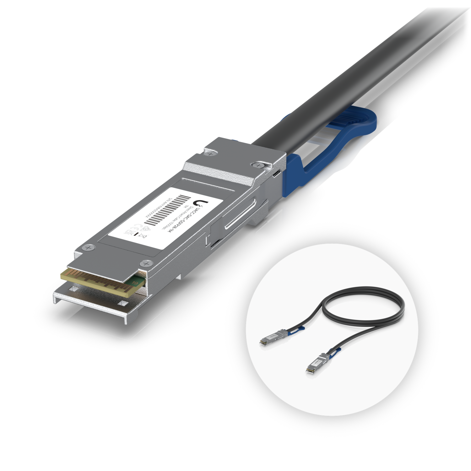 UniFi 100G Direct Attach Cable UACC-DAC-QSFP28-0.5M – Ubiquiti dealer Texas (view 3)